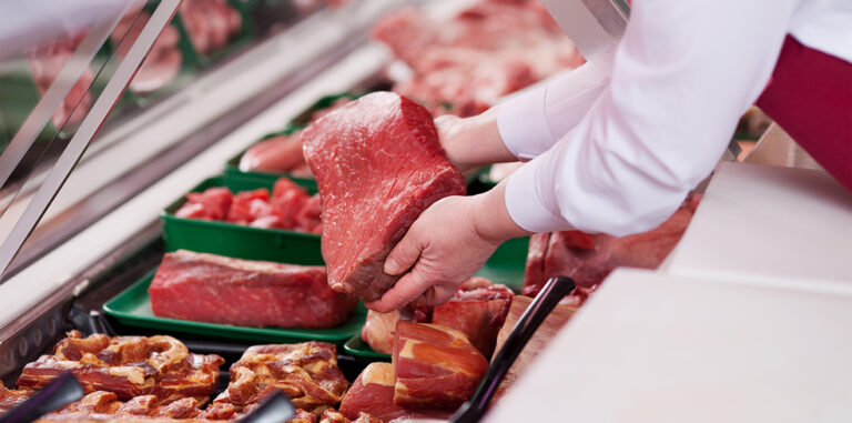 Verkäufer Metzgereitheke